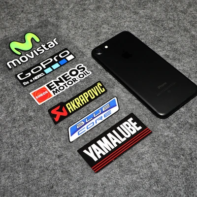 

1 Set Motorcycle Side Strip Bike Helmet Sticker Car Styling Vinyl Decal for Movistar MOTOR OIL Yamaha Width 8cm