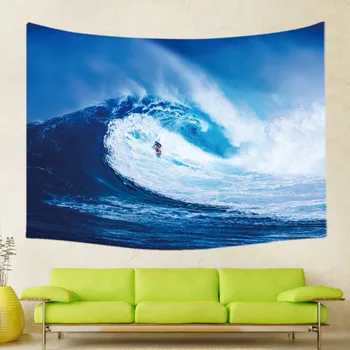 

Marine Style Beautiful Scenic Wall Tapestry Pattern Home Polyester Decorative Bedroom Blanket Table Cloth Yoga Mat