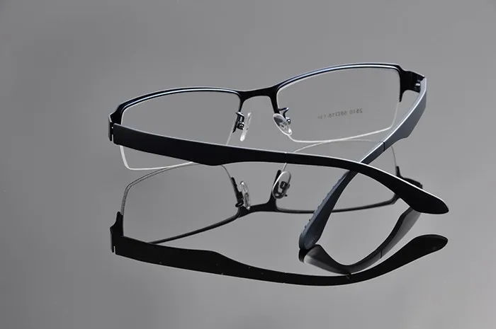 Металлическая оправа больших размеров, мужские очки с полуоправой, большие очки, оптическая оправа, очки больших размеров для широких мужчин DD0934