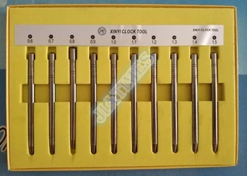 

Steel Set Of 10 Hand Setting 0.6mm - 1.5mm Presto Press Tool For Watch