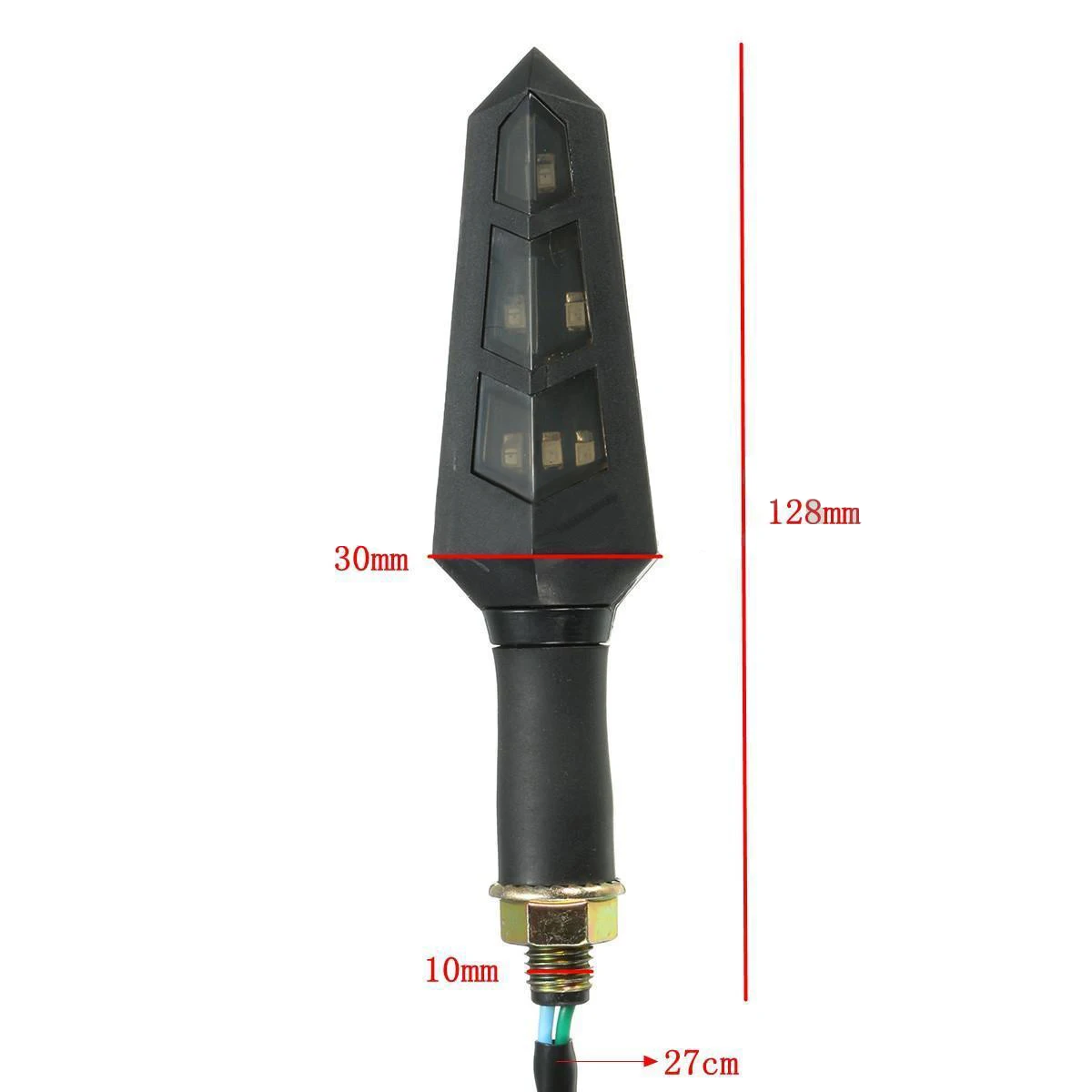 4pcs/Set 12V 6LED Motorcycle Bike Turn Signal Indicator Light Blinker Amber
