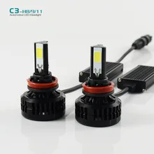 H11 Car LED Headlight 72W LED H8 H9 6600LM for H11 auto headlamp DRL DAYTIME Car DRIVING FOG HEADLIGHT