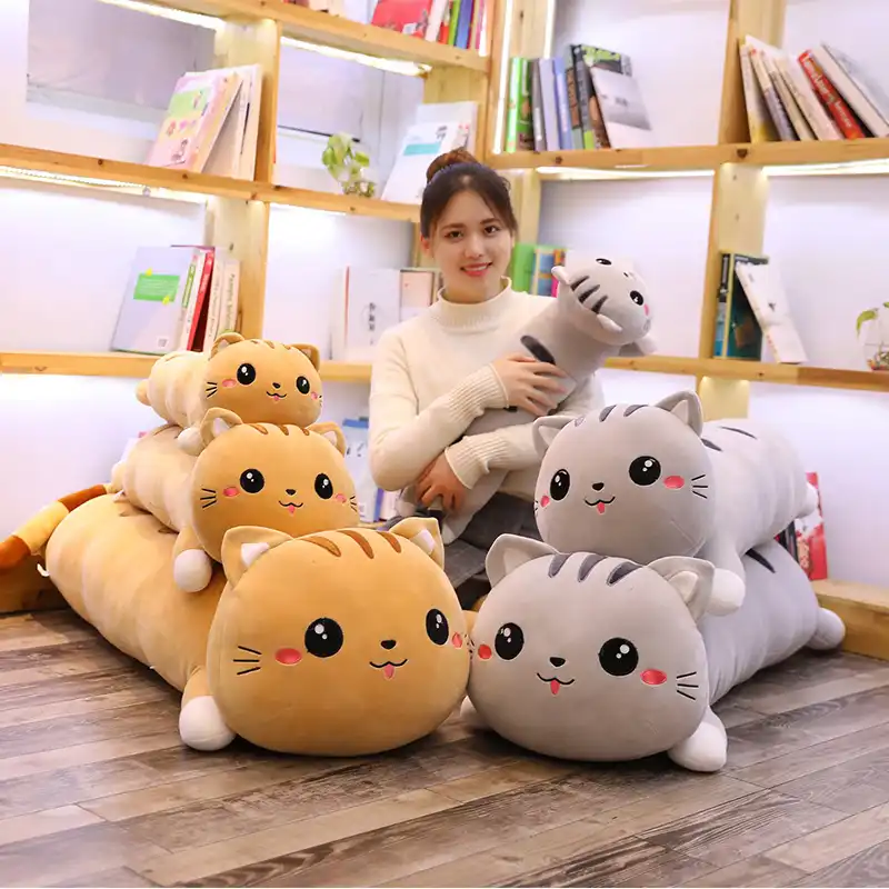 stuffed cat pillow