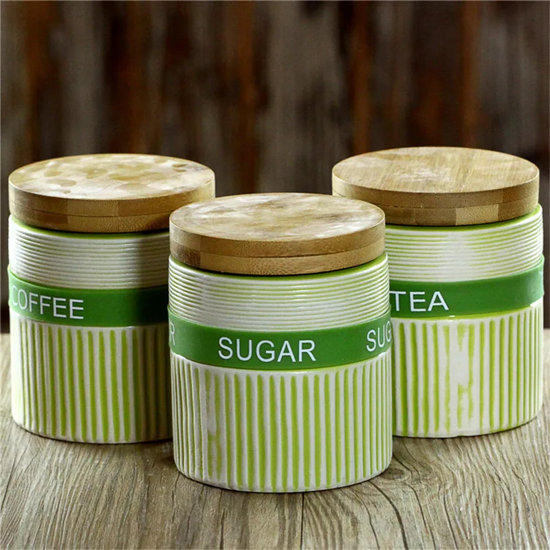 

Ceramic Storage Jar Kitchen Snack Fresh Food Storage Box Transparent Sealed Cans Small Tank Chinese Style Jar Gift