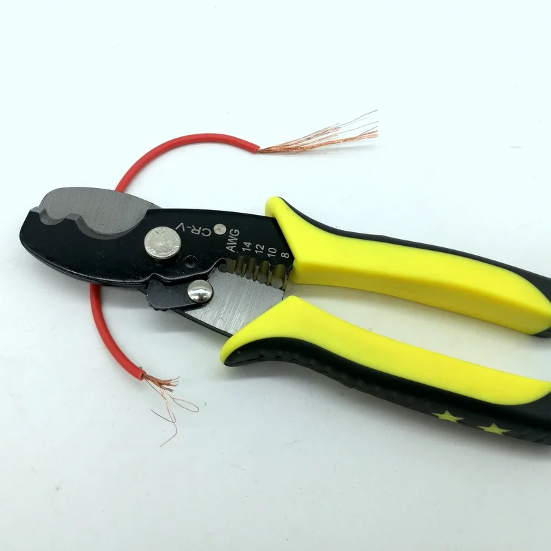 Портативный кабельный провод стрипперы плоскогубцы обжимной инструмент резак провода Стриппер обжимной ручной инструмент с марганцевой сталью для электрических