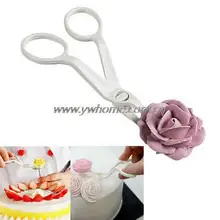 1 шт. угловой нежный цветок Lifter Обледенение Sugarcraft помадка инструмент для украшения торта двигаться scissor клип крем передачи