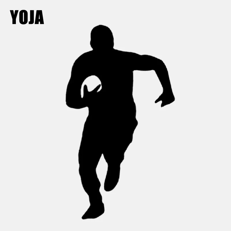 

YOJA 36.7CM*62CM Fashion Football Rugby Sport Wall Sticker Kitchen And Gym PVC Personalized W2-086