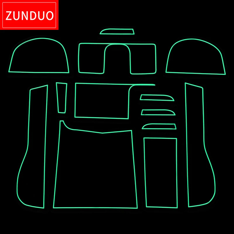 ZUNDUO Anti-Slip Gate Slot Cup Mats For Honda SHUTTLE GK8/9 GP7/8 Japan in southeast Asi Non-Slip Mat Door Pad Car Accessories |