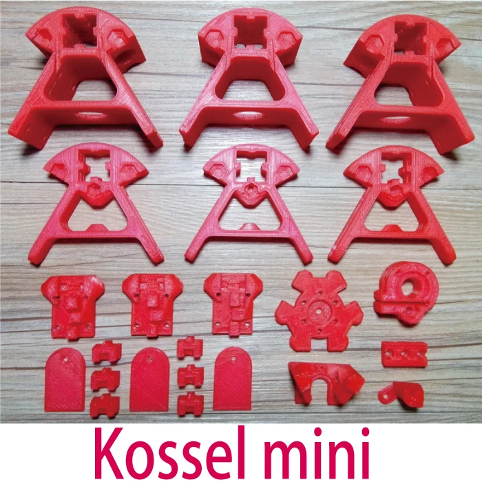 

Kossel Mini Reprap Delta robot 3D Printer Printed Plastic Part Premium KIT ABS Part for 1515/2020 Aluminum profile Free Shipping