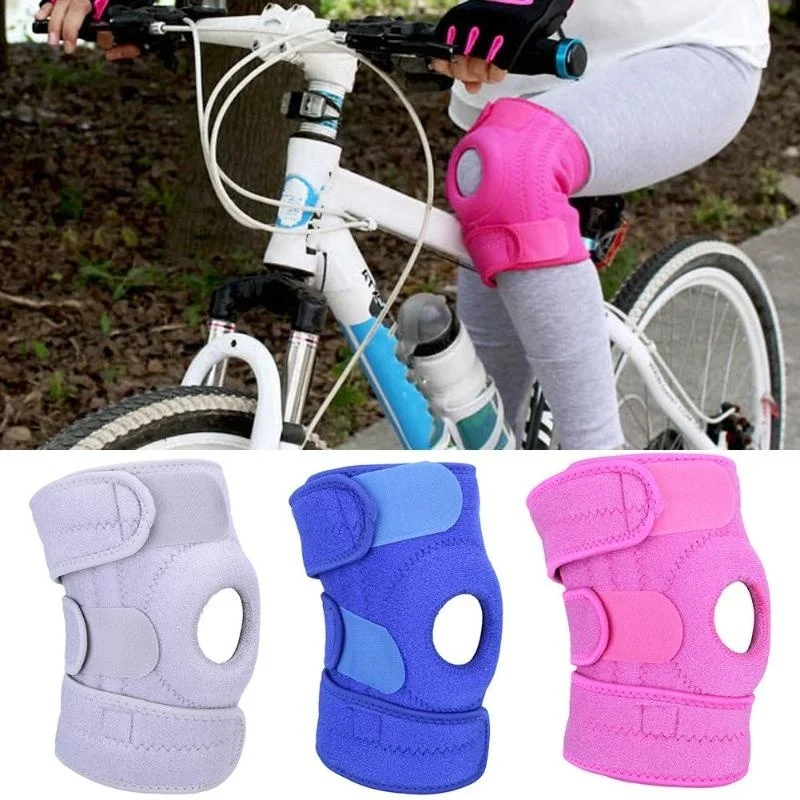 

Cycling Roller-skating Basketball Support Silicone Padded Knee Pads Support Brace Protector Sports Safety Protection