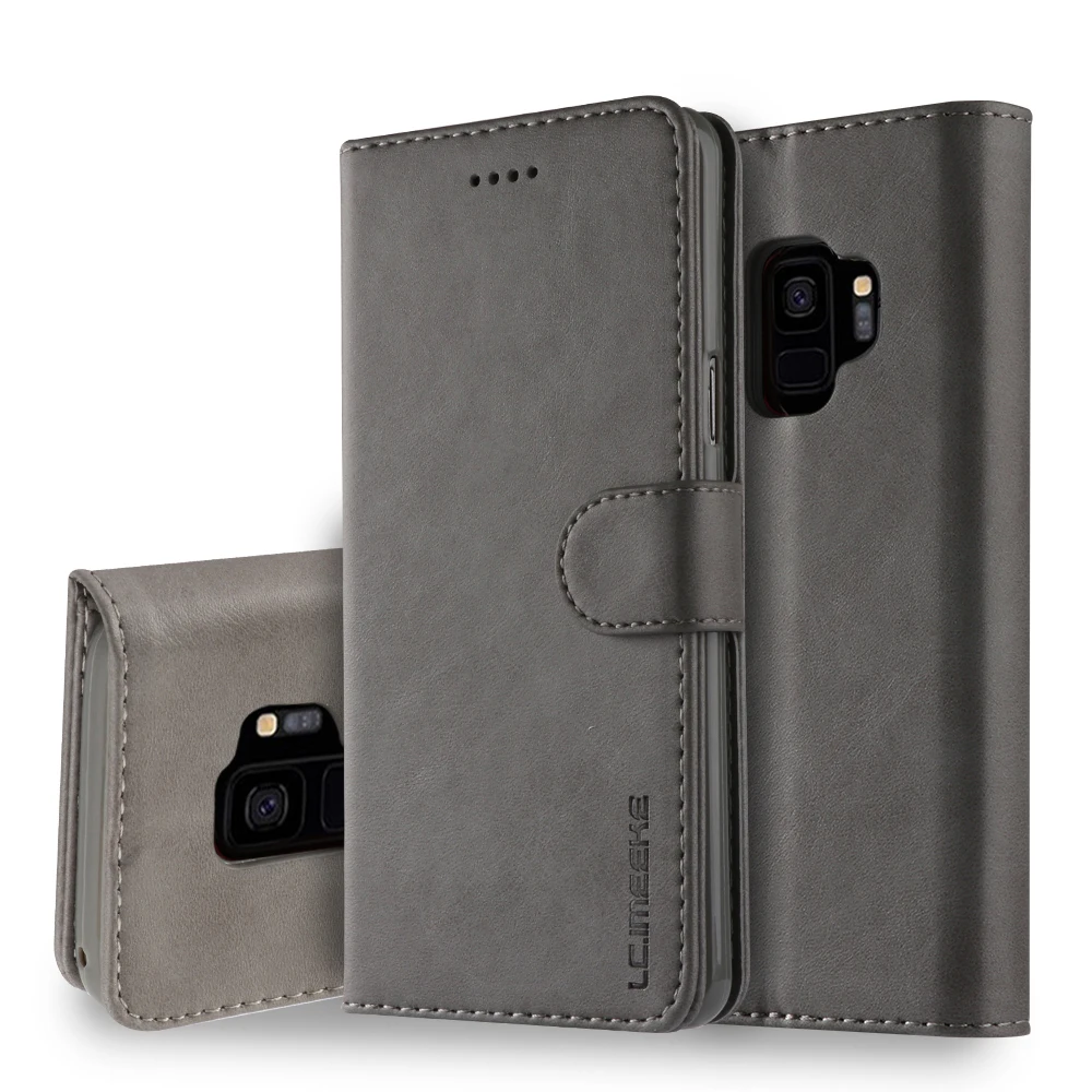 

Luxury Leather Wallet Flip Phone Case For Samsung Note 9 8 S9 S8 S7 A50 A30 A20 A6 A8 J4 J6 Plus 2018 Case Magnetic Flip Cover
