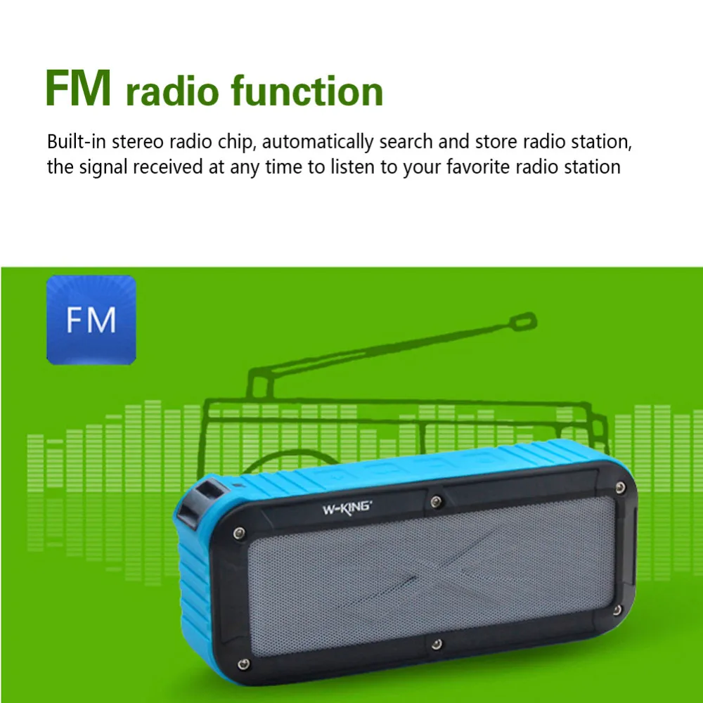 FM NFC TF Waterproof Bicycle Mounted Bluetooth Speaaker  (8)