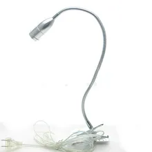 Светодиодный светильник с зажимом высокой мощности, белый, для чтения, 3 Вт, светодиодный, настольные лампы