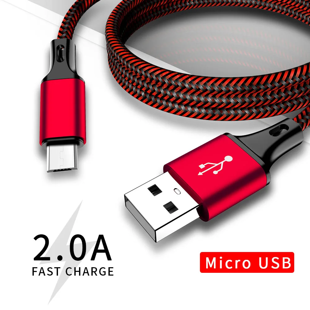 Micro USB кабель 2A Быстрая зарядка передачи данных зарядный кабель для samsung huawei Xiaomi LG Andriod Microusb кабель для мобильного телефона