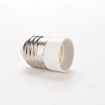 

New Fireproof Material E27 to E14 Lamp Holder Converter Socket Conversion Light Bulb Base type Adapter MDJ998