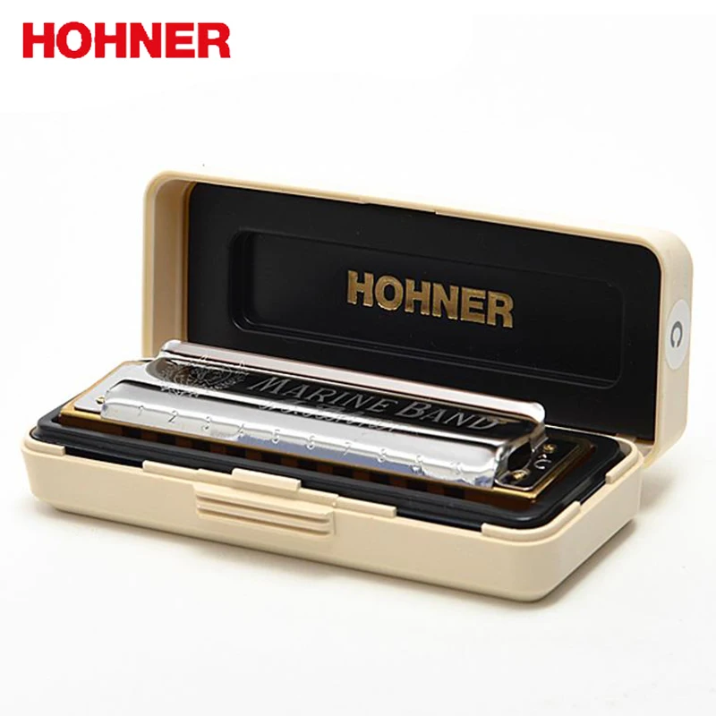 Hohner морская лента 1896 Классическая губная гармоника 10 отверстий 20 Тон диатонический рот орган блюз Арфа Ключ C Музыкальные инструменты