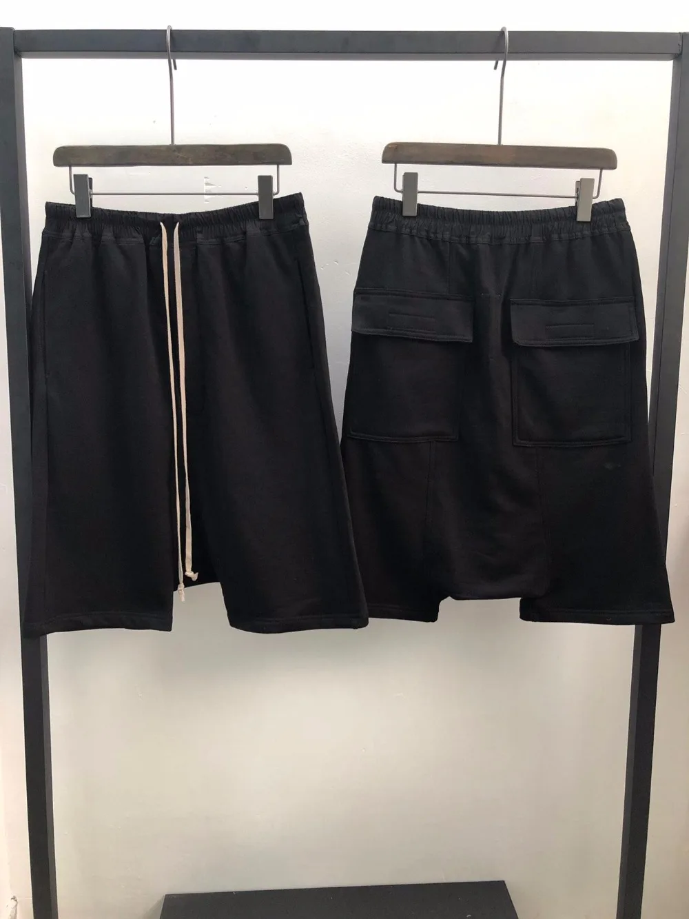 

Owen Seak Men Casual Short Cotton Harem Gothic Style Men's Clothing Sweatpants Summer Women Loose Black Short Size XL