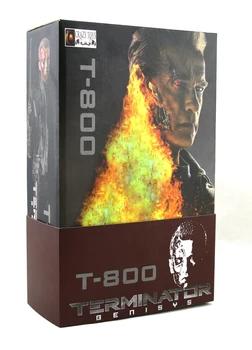 

New Sci-Fi Movie The Terminator Genisys Schwarzenegger T-800 Battle Damage Ver. Figurine Crazy Toys 12" Action Figure