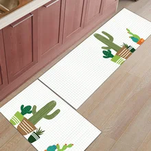 Скандинавский мультяшный геометрический Коврик на кухню из 2 предметов, грязный мусор, Траппер для обуви, скребок для обуви, впитывающий воду, набор аксессуаров, пол карпа