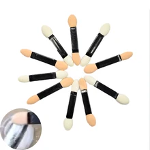 10 шт инструменты для ногтей Косметический макияж аппликатор теней для век Губка двойные кисти для блестящего зеркала с эффектом русалки NJ194