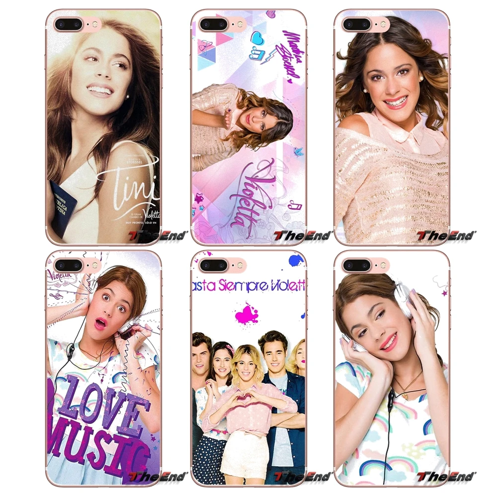 

For iPhone X 4 4S 5 5S 5C SE 6 6S 7 8 Plus Samsung Galaxy J1 J3 J5 J7 A3 A5 2016 2017 TPU Cases Tini la nouvelle vie de Violetta