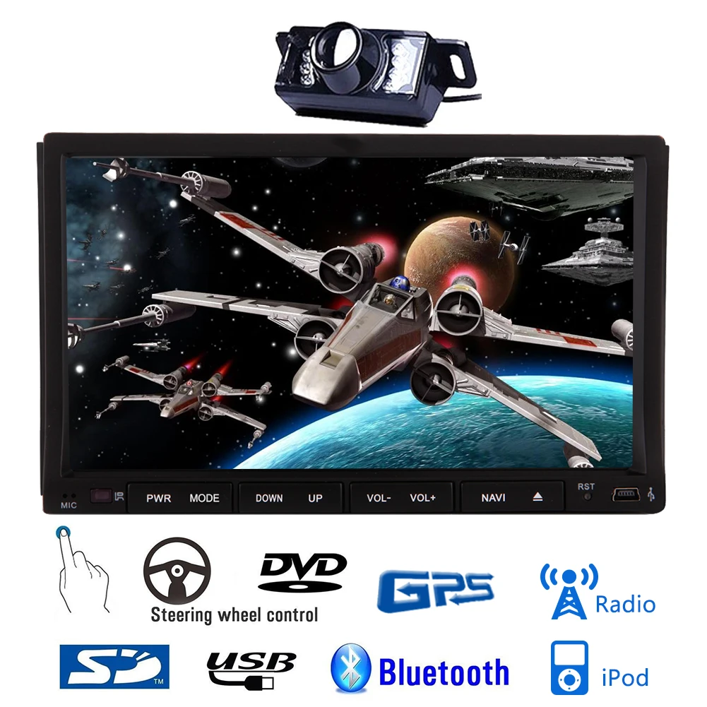 Clearance AMP Bluetooth Music Steering Wheel Radio 2 din Video Car DVD Player GPS Stereo USB Autoradio In Dash System Electronics 11