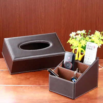 

Tissue remote control storage box set coffee table mobile phone miscellaneously stationery desktop storage box