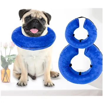

Pet Inflatable Protective Collar Adjustable Removable Washble Dog Cat Recovery Surgery Wound Healing Medical Beauty Neck Cover