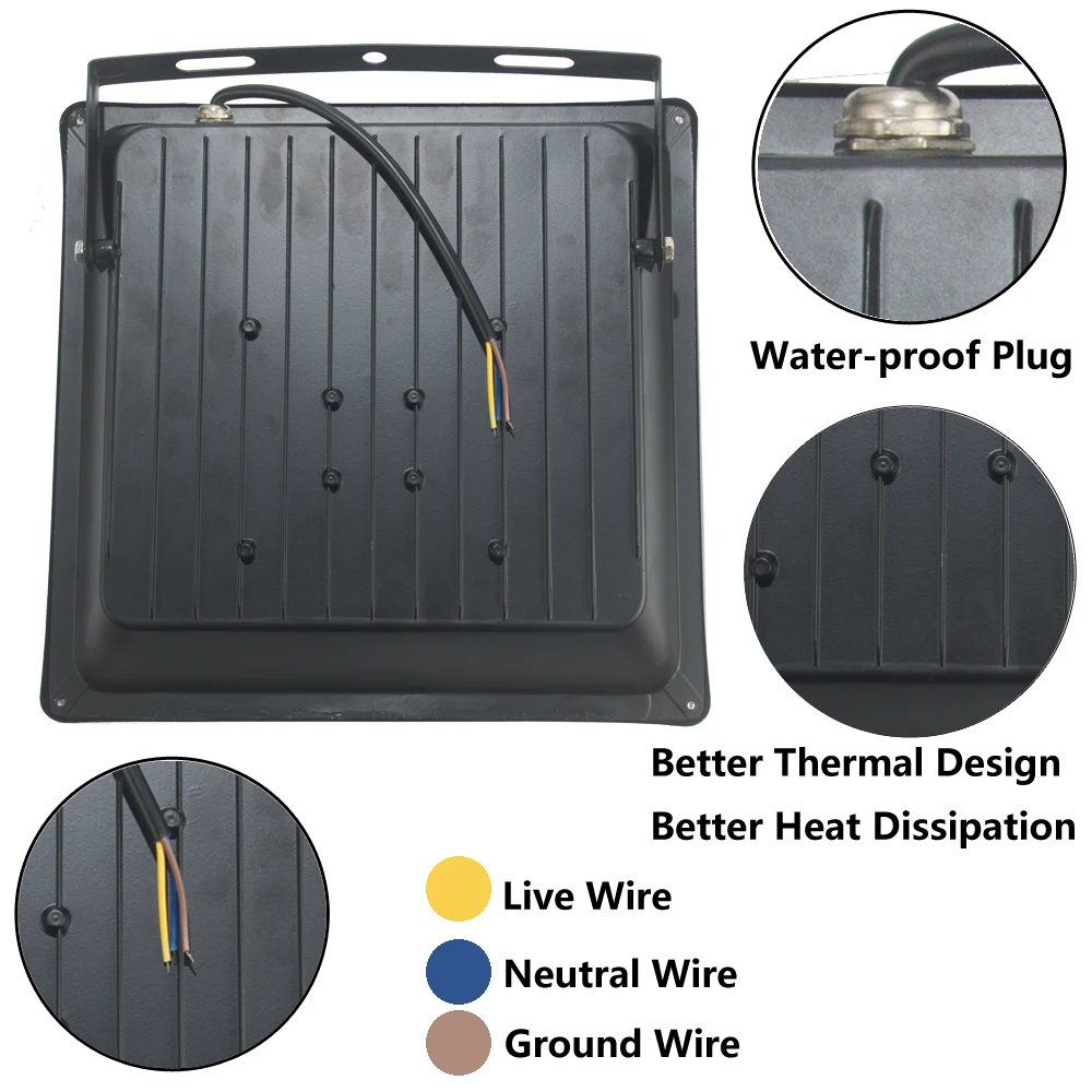 CHENGYILT Светодиодный прожектор светильник 30W 50W 100W 150W 200W AC220V Водонепроницаемый IP66 Точечный светильник уличный садовый светильник по выгодной цене светодиодный прожектор светильник Инж