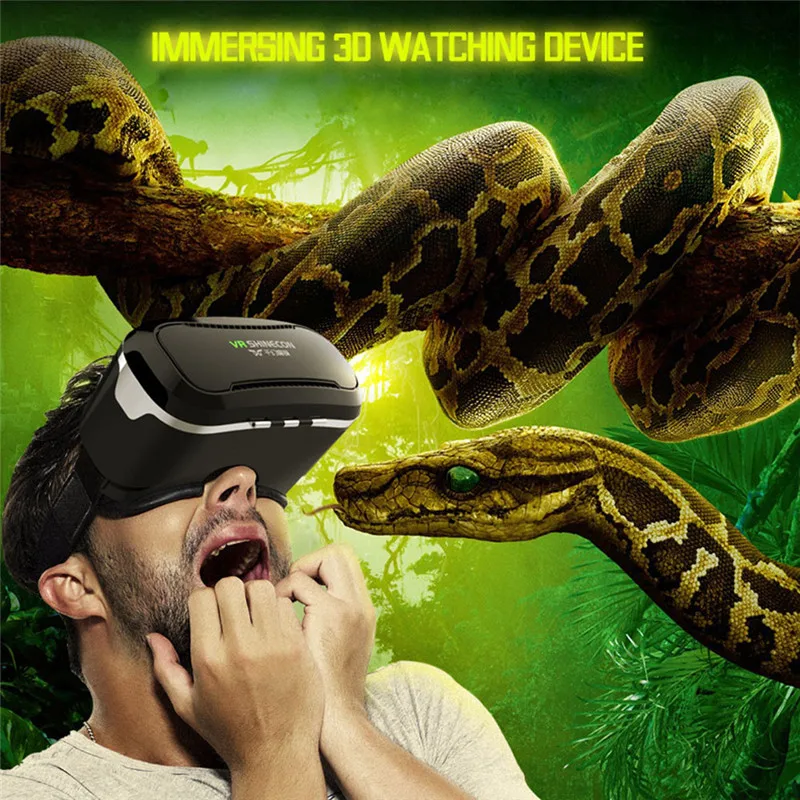 High Quality font b VR b font Shinecon Virtual Reality Headset 3D Movies Games Video font