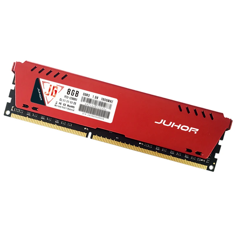 JUHOR Ddr3 1600Mhz 1,5 V 240 Pin Ram память с радиатором для настольных ПК(8G