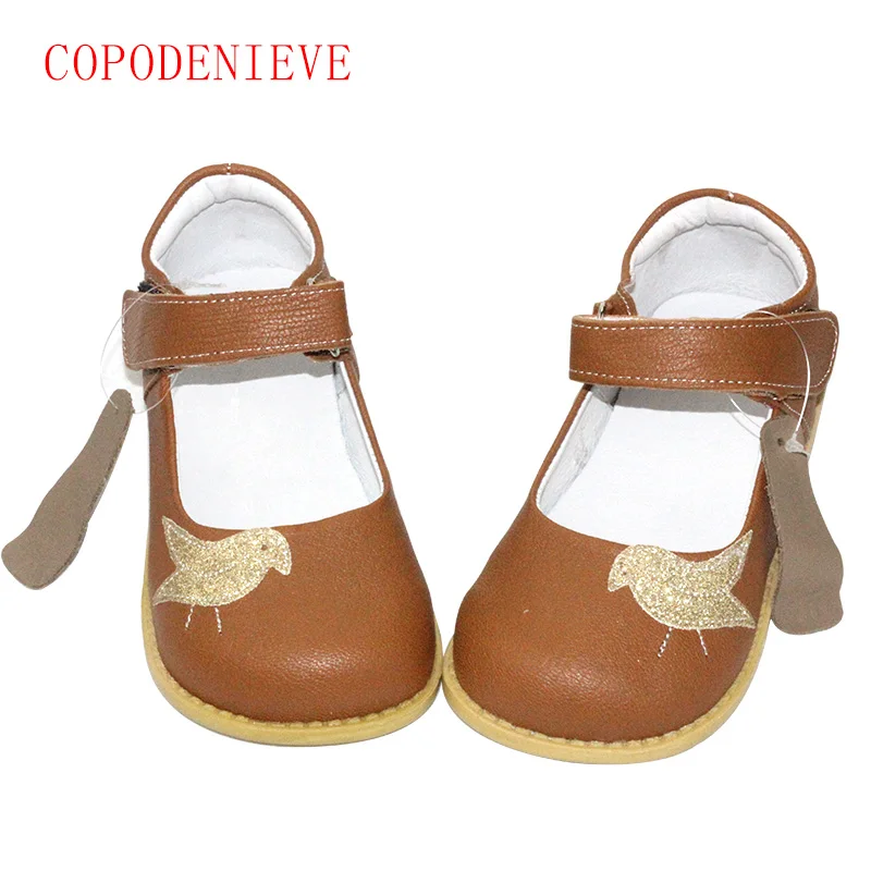 COPODENIEVE/Обувь для девочек; детская обувь из натуральной кожи; Детские повседневные кроссовки на плоской подошве; обувь для мальчиков; птица