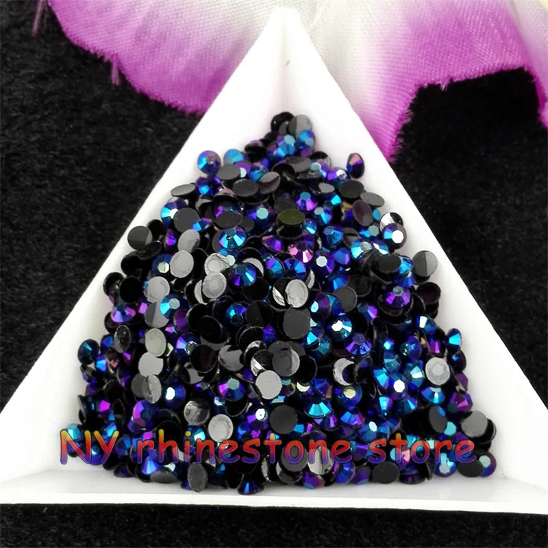 

Special offer 1000pcs black AB Magic color jelly 3mm resin rhinestones nail art phone Stick drill non hotfix use glue