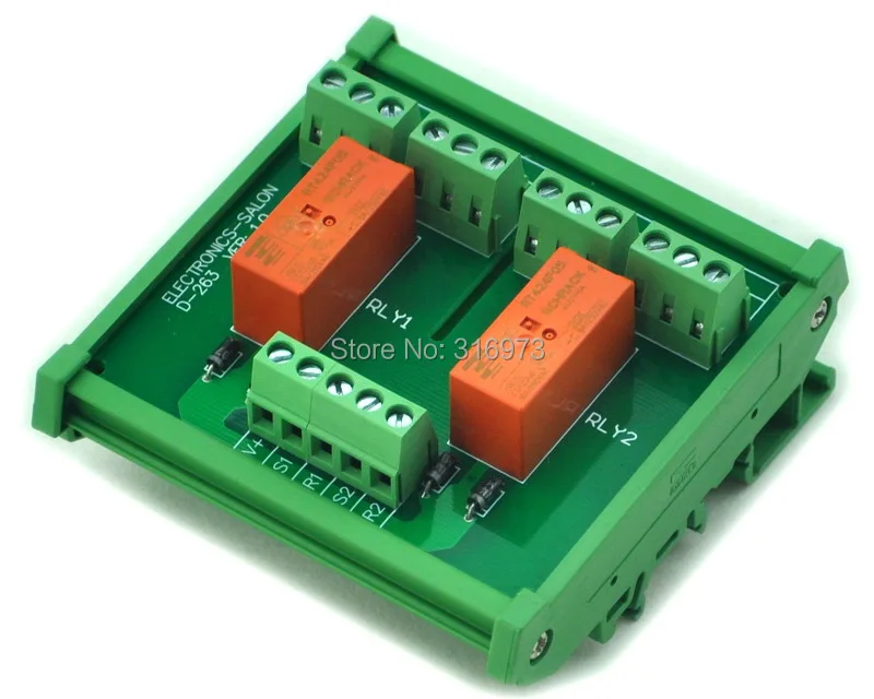 Passive Bistable//Latching 2 DPDT 8 Amp Power Relay Module RT424F05 5V Version