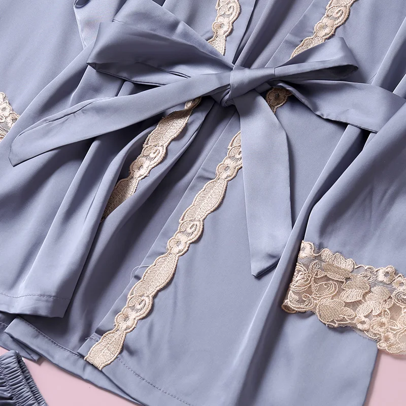 SILKBEUTY/женские шелковые сексуальные кружевные летние пижамы с v образным вырезом