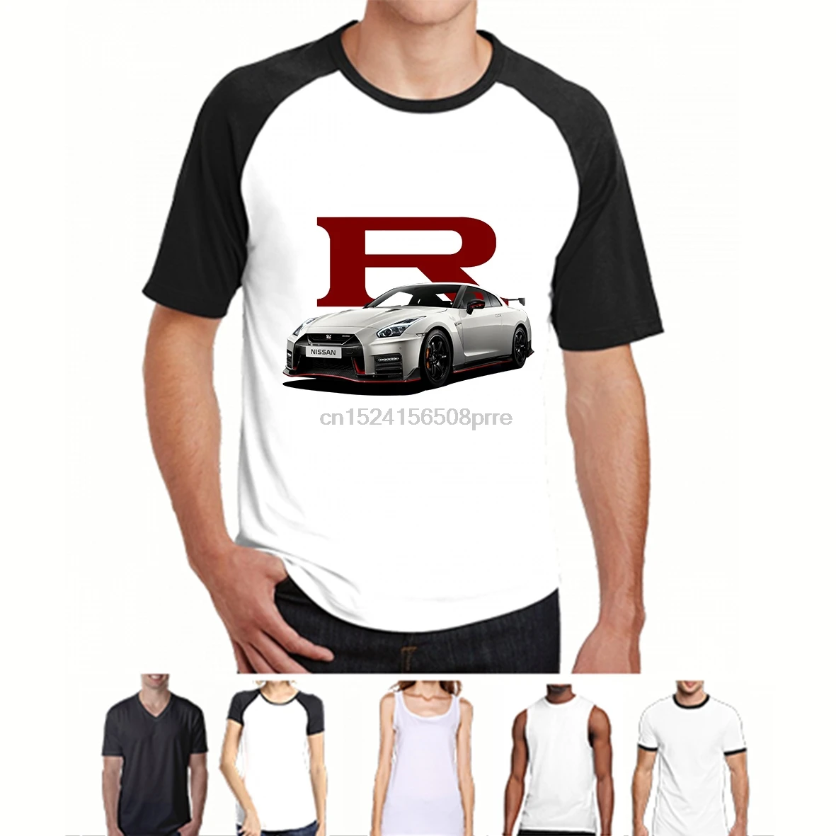 

Men Funny t shirt cotton short sleeve tshirts women T-Shirt Nissan Skyline GTR