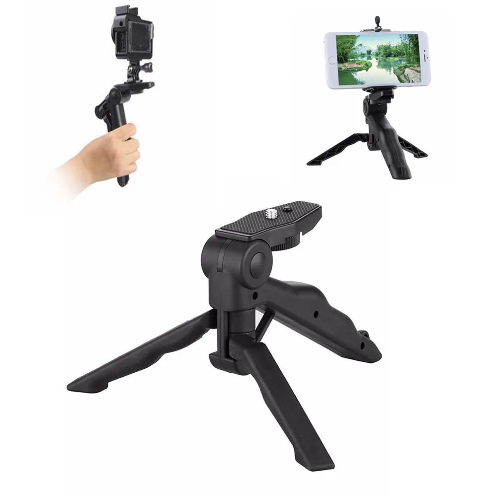 

Universal Mini Tripod 75" Rotation Desktop & Handle Stabilizer For Mobile Phone Camera With Cell Phone Holder and Tripod Adapter