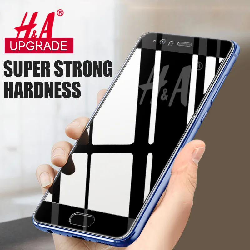

H&A Clear Full Coverage Tempered Glass For Huawei P10 lite P10 Plus Screen Protector for Huawei P10 Lite Honor 9 Tempered Glass