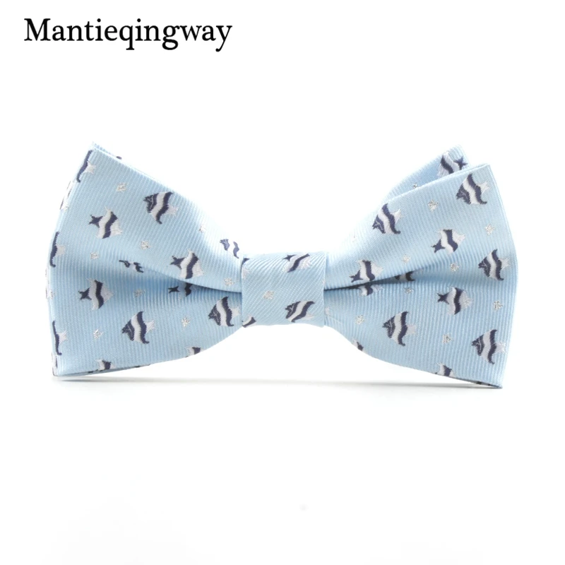 Mantieqingway/галстук бабочка с рисунком лося из мультфильма галстук полиэстера для