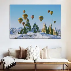 Красочные шары Снежная гора Красивая природа зимний пейзаж 205FJ жизни комнатное домашнее настенное книги по искусству Декор деревянная