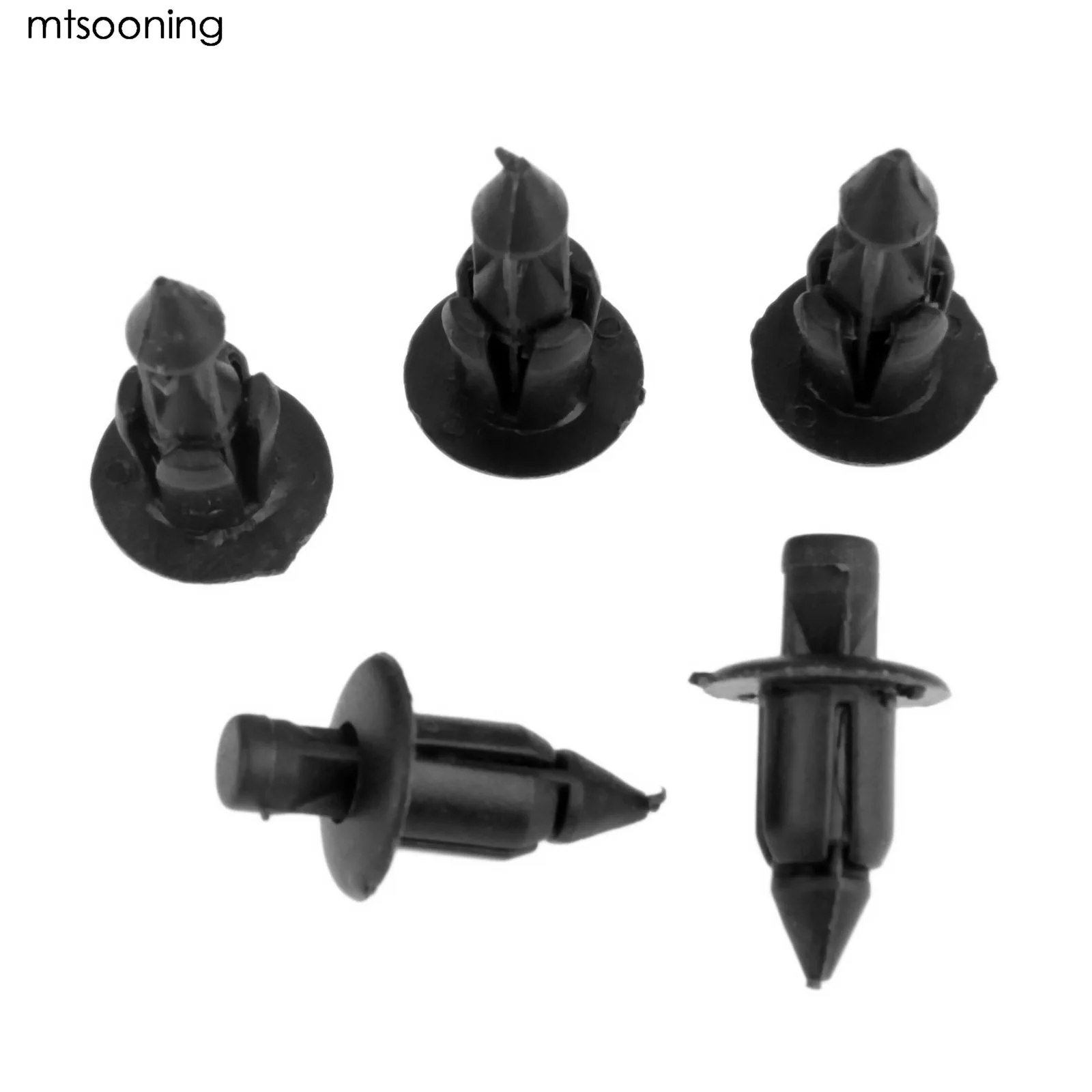 

mtsooning 50Pcs Auto Fastener Clips New 6mm Plastic Rivet Bike Fairing Trim Panel Fastener Clip for Honda Yamaha Suzuki Kawasaki