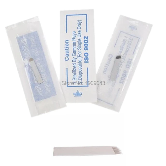 200pcs/lot 12 Needles Bevel Permanent Makeup Eyebrow Blade For 3D Permanent Makeup Handmade Manual Tattoo Pen Cosmetic Eyebrows 200pcs/lot 12 Needles Bevel Permanent Makeup Eyebrow Blade For 3D Permanent Makeup Handmade Manual Tattoo Pen Cosmetic Eyebrows