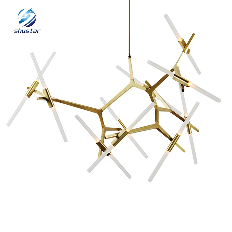 

Type Led Light 6/8/10 Head tree branches led pendant lamp art lights Alloy fashion personality LED restaurant lights