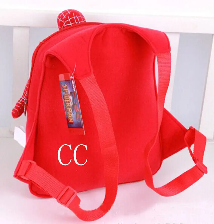 35*25*10 см милый детский сад Человек-паук плюшевая кукла школьная сумка рюкзак