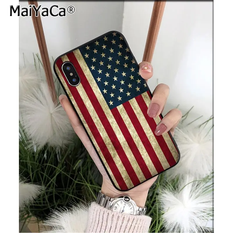 MaiYaCa американский флаг, США ТПУ Мягкие аксессуары для телефона чехол для Apple iPhone 8 7 6 6S Plus X XS MAX 5 5S SE XR мобильный чехол - Цвет: A3