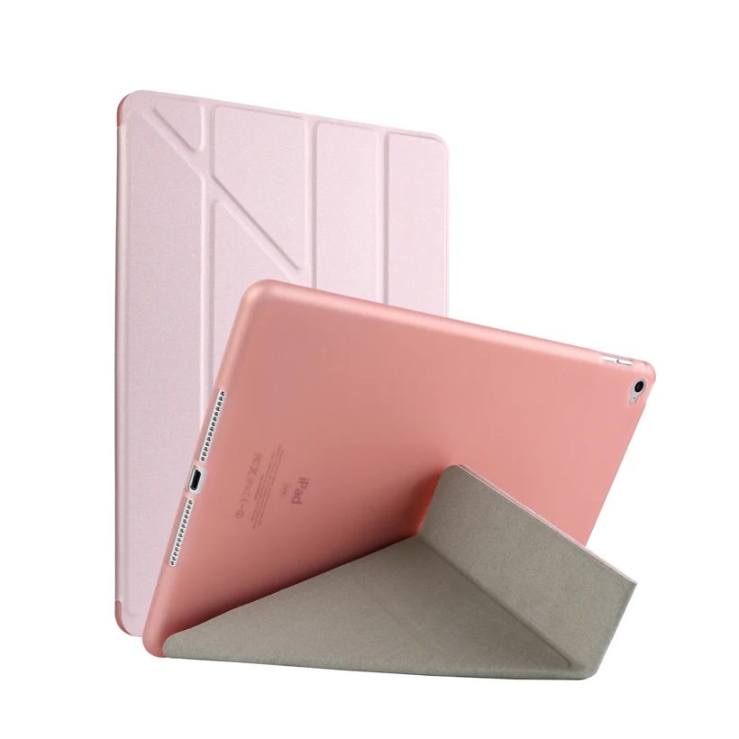 Планшетный чехол для iPad2018 Pro 10,5 MINI 4 5 1 2 3 Air 2 чехол s Чехол-книжка из искусственной кожи бампер для IPAD5 6 2 3 4 чехла Fundas - Цвет: Rose Gold