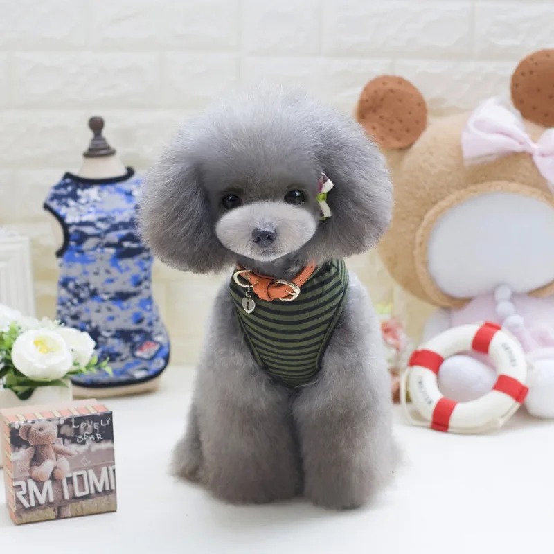 Pet Dog Clothes T-shirts Puppy Cute Sport Soccer Jersey Cat Striped Vest Outfit Spring Pet Coats Vests For Puppy Dogs