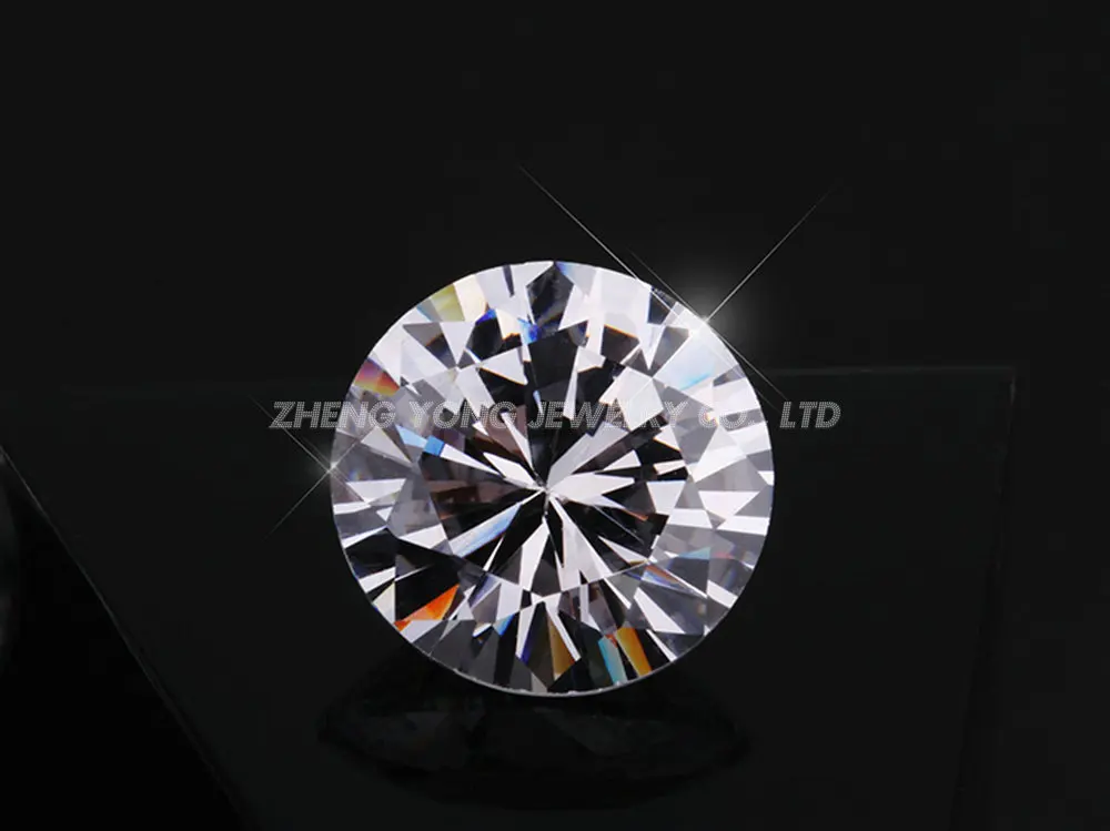

1500pcs 5A White Cubic Zirconia Stones Round Brilliant Cut Clear CZ Stone 2.5~5mm Synthetic Gems For Jewelry