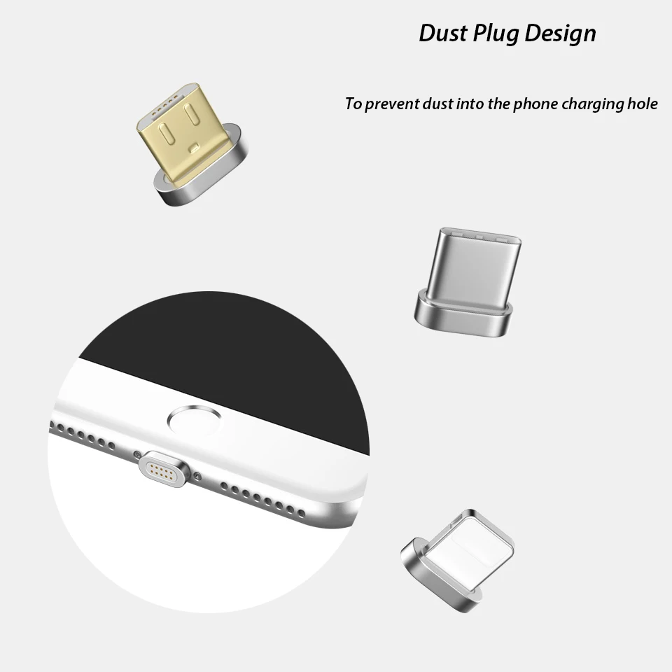 Магнитный зарядный кабель штекер для Samsung Galaxy A3/A5/A7 J3/J5 2017/2016 USB Type C Micro