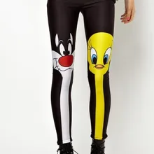 BL-361 Новая модная женская одежда леггинсы с мультяшным принтом Прямая поставка